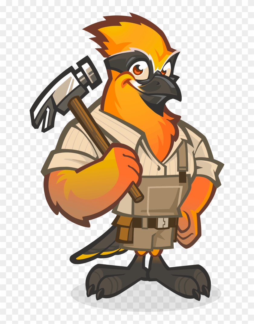 Mascot Character - Cedar Joinery Logo Clipart #4875494