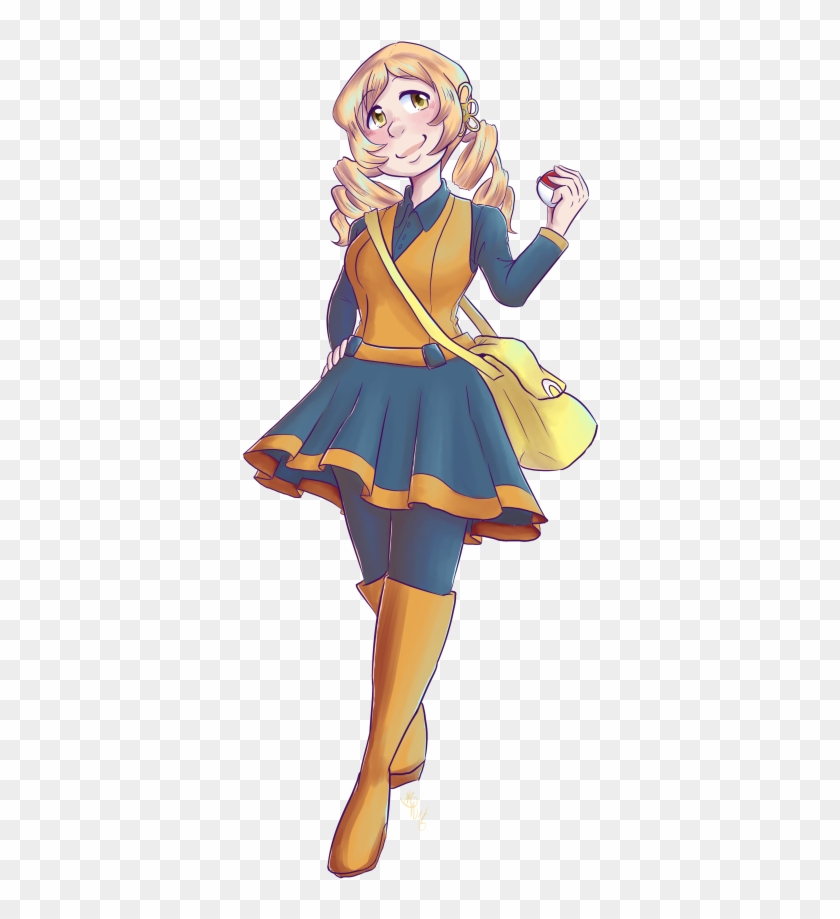 Pokemon Trainer Mami - Cartoon Clipart #4875513