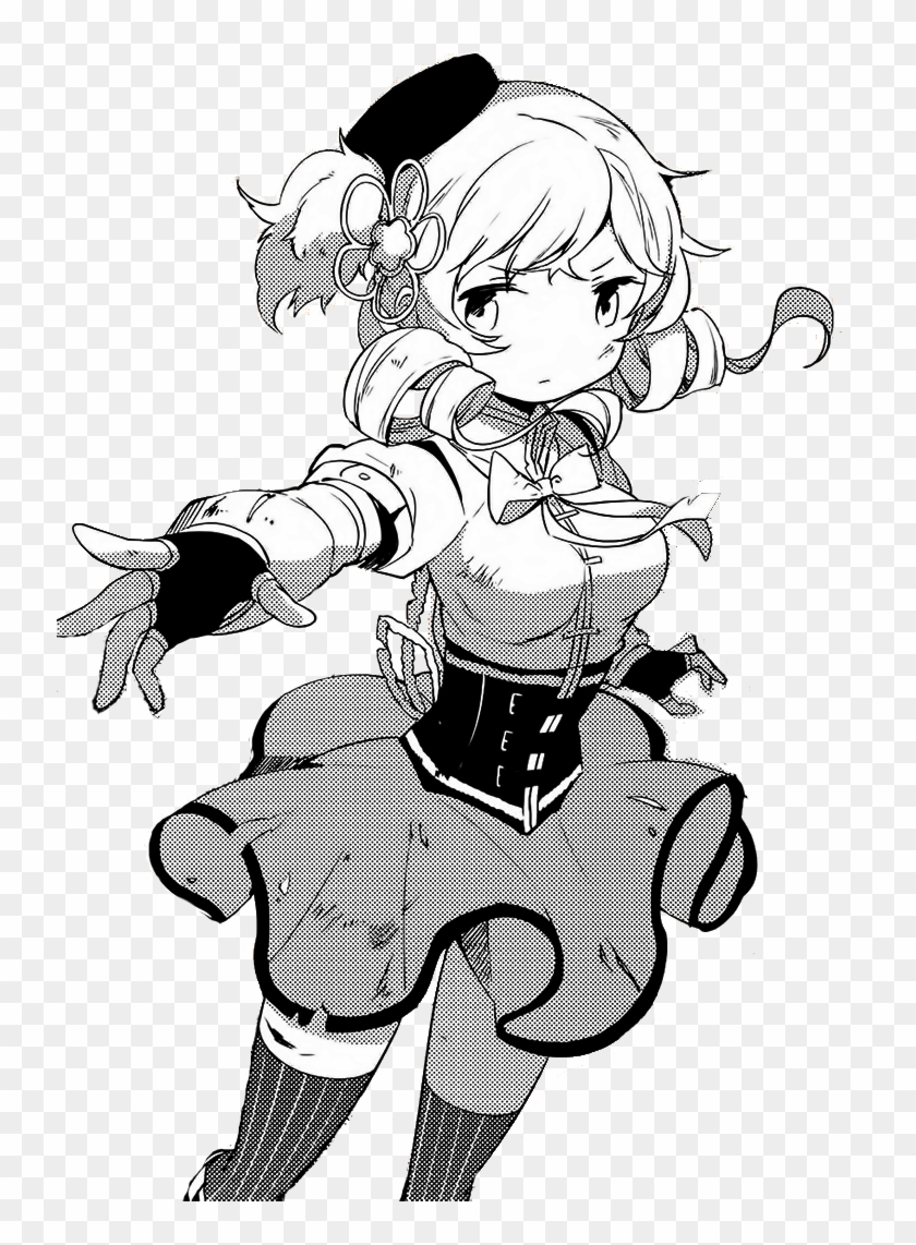 “transparent Tomoe Mami From Puella Magi Madoka Magica - Madoka Magica Mami Transparent Clipart #4875579