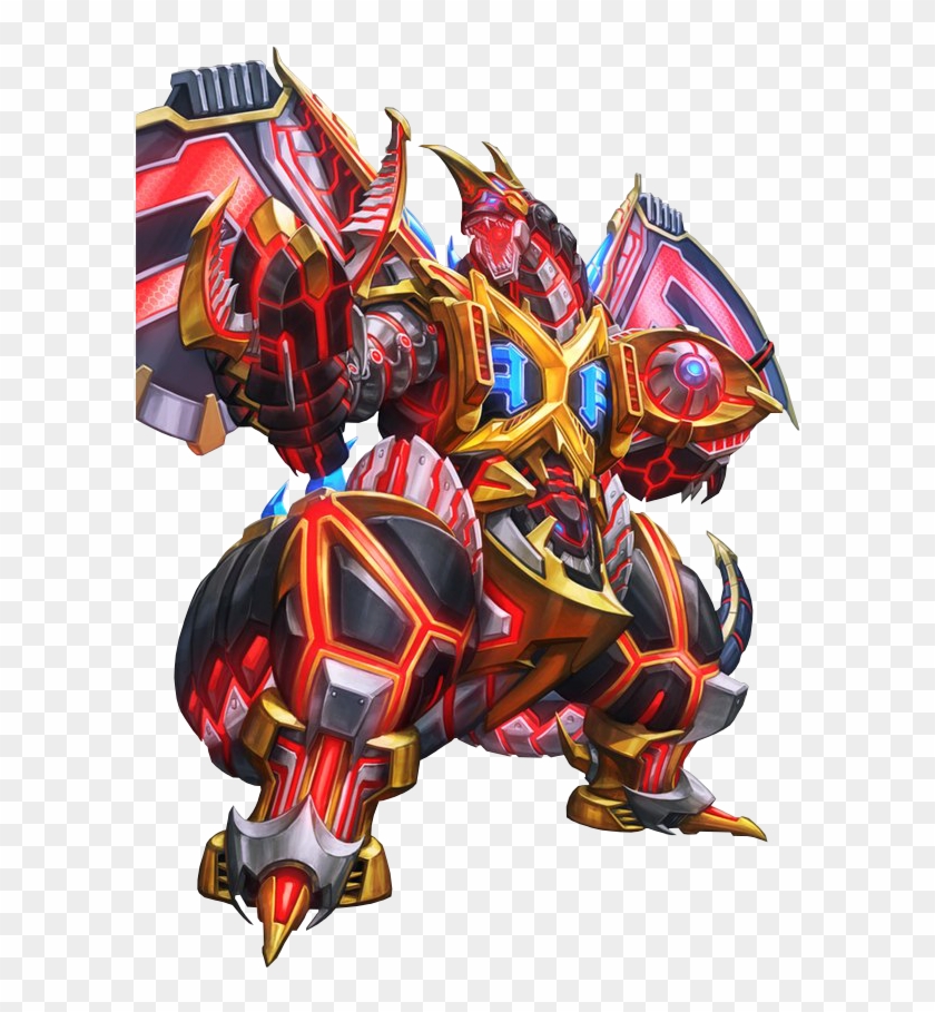 Cyber Five King Render By Zer0stylinx-d9kqvxh - Vermillion Dragon Mech Deviantart Clipart