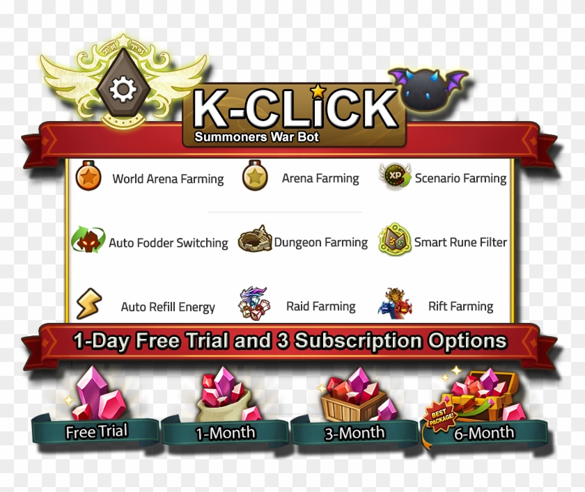 [summoners War Bot] K-click Pro ~20% Off ~ Kclickpro - Summoners War Bot Clipart #4876221
