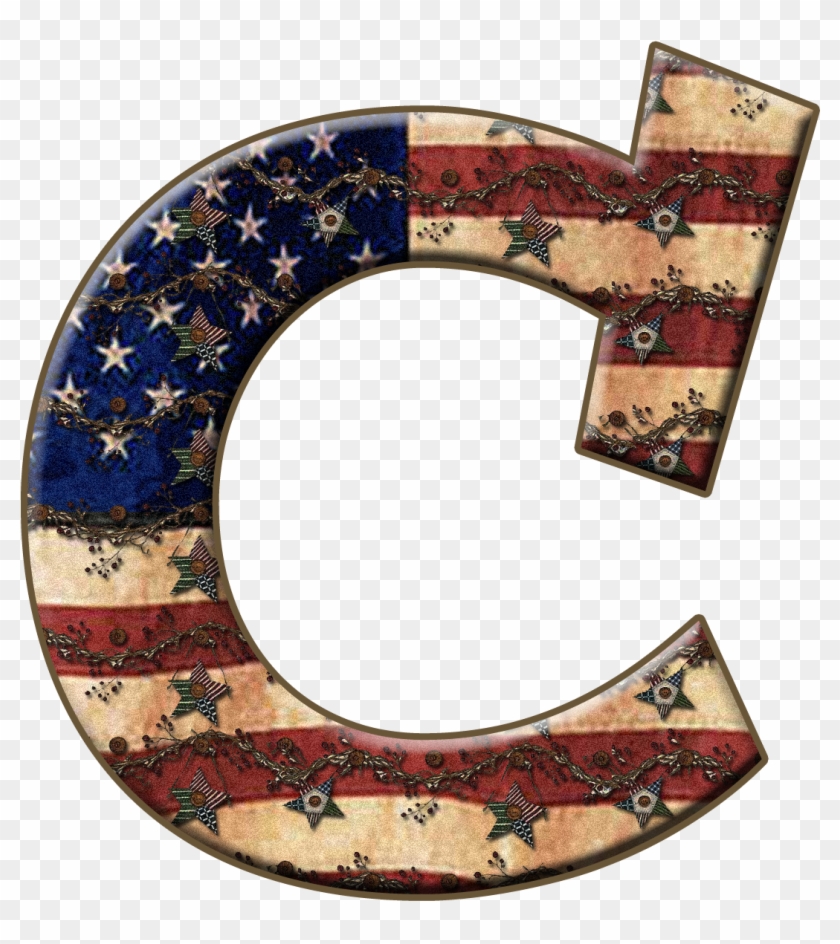 Alfabeto Bandeira Estados Unidos Png - Americana Letters P Clipart #4876582