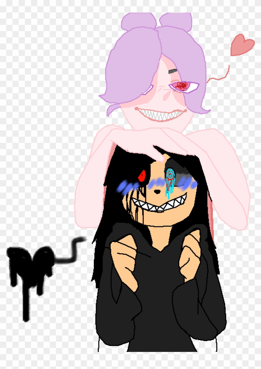 Yandere Chey And Mochi - Cartoon Clipart #4876827