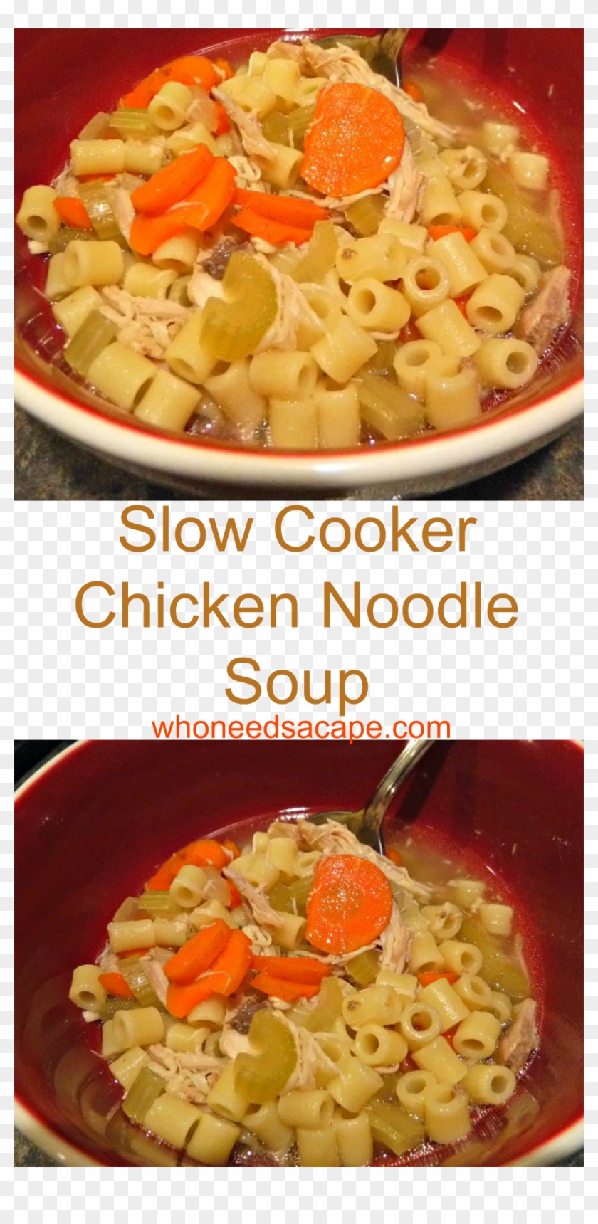 Exp Pin Slow Cooker Chicken Noodle Soup Clipart #4876859