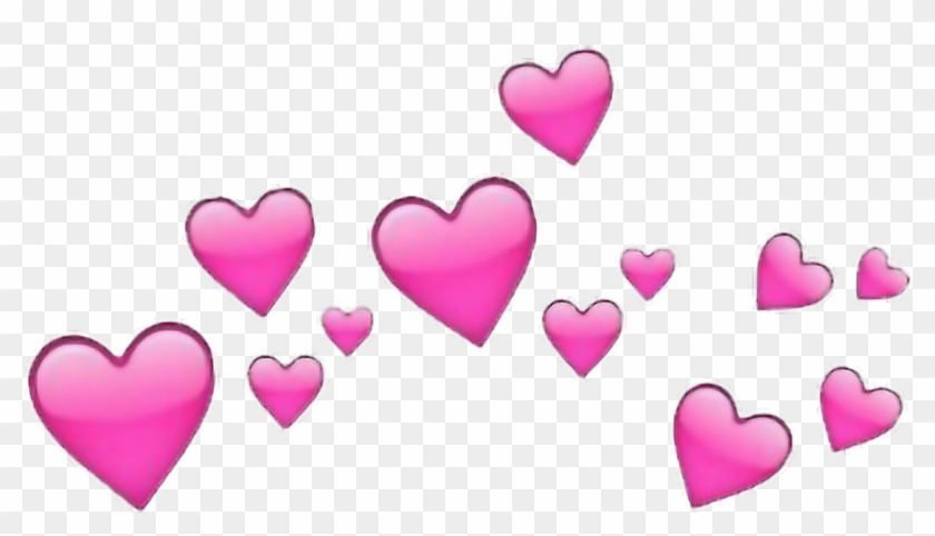 Emojis De Coração Do Whatsapp Png , Png Download - Pink Heart Emoji Crown Clipart