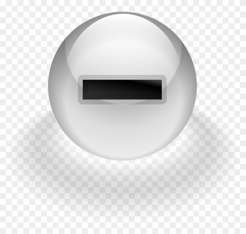 Button Minus Negative Sign Symbol Icon Subtract - Boton Menos Png Clipart