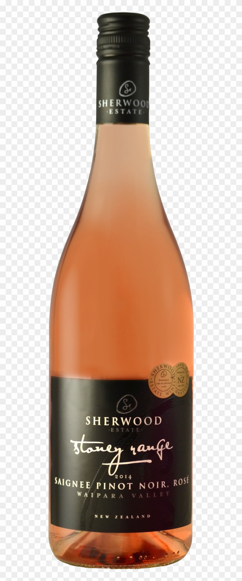 Sherwood Estate Stoney Range Saignee Pinot Noir Rose - Glass Bottle Clipart #4878915