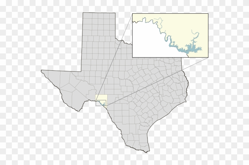 Lake Location - Lake Sam Rayburn Texas Map Clipart