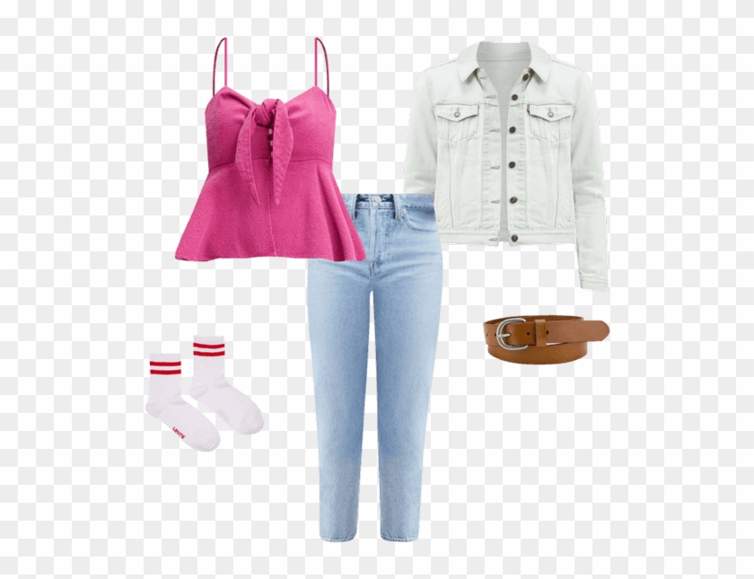 Original Trucker Jacket - Girl Clipart