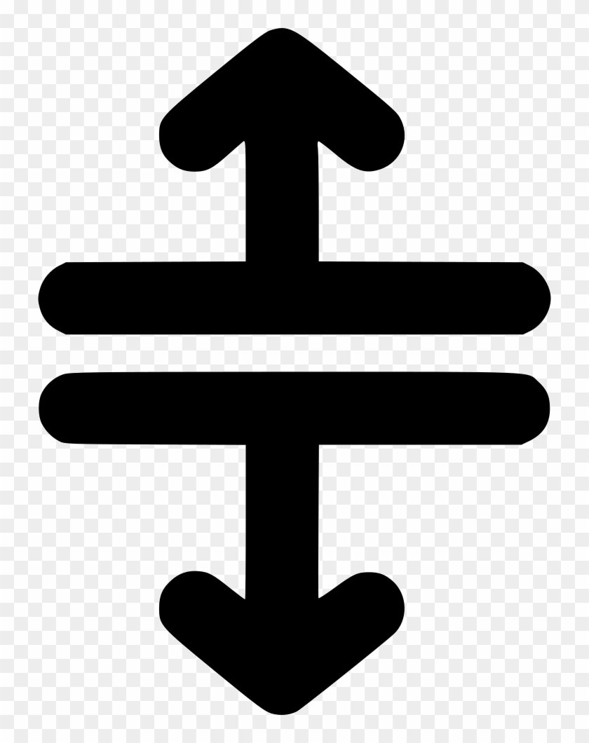 Arrows Split Up Down Lines Comments - Cross Clipart