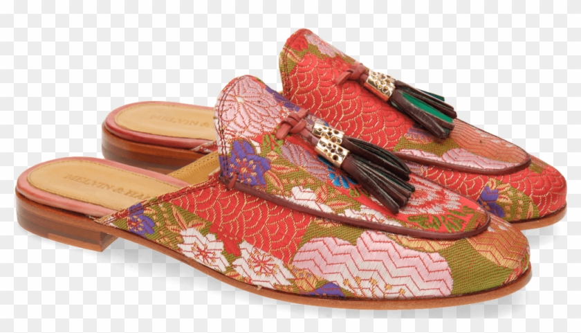 Mules Scarlett 2 Textile Glory Cherry - Flip-flops Clipart #4880143