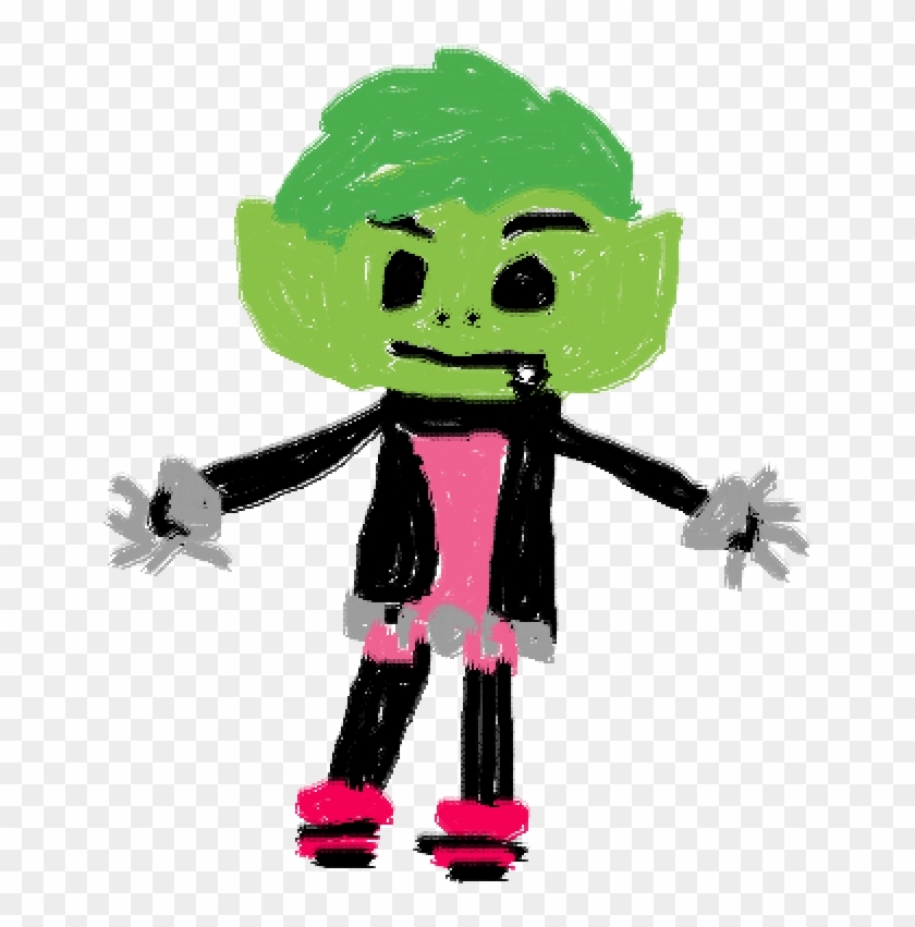 Beast Boy In A Nutshell - Cartoon Clipart #4880758