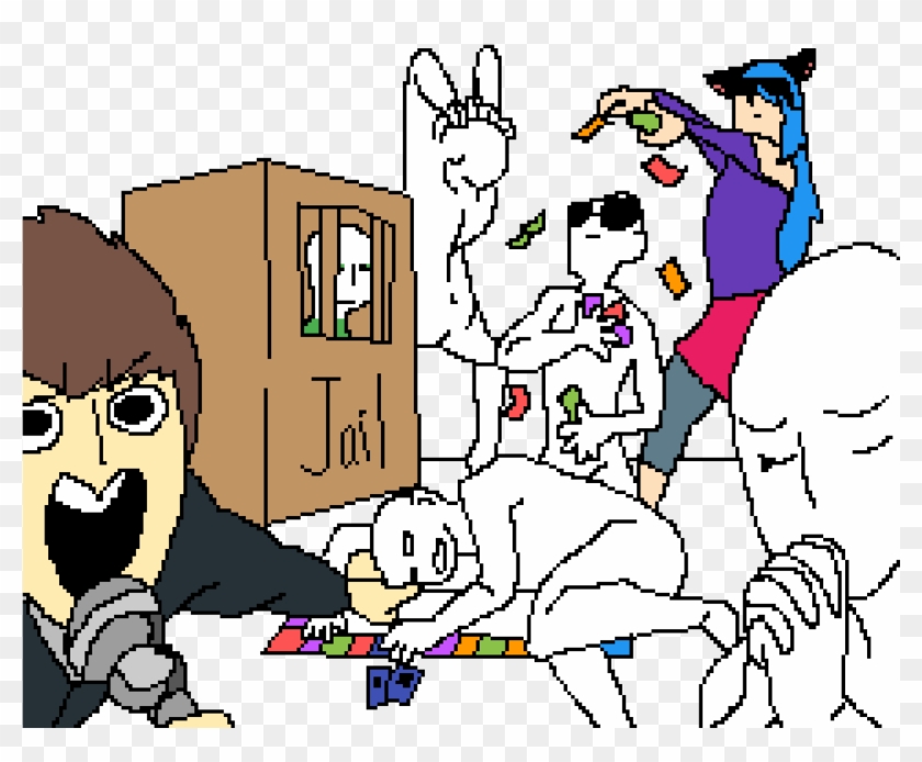 Goes In Jailin A Nutshell - Cartoon Clipart