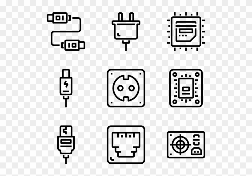 Computer And Hardware - Resume Icons Png Clipart #4881016