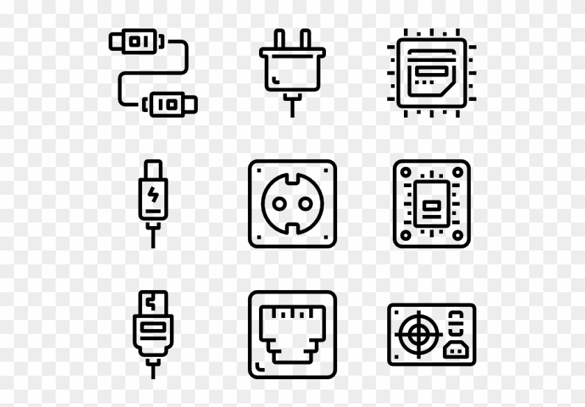 Computer And Hardware - Resume Icons Png Clipart