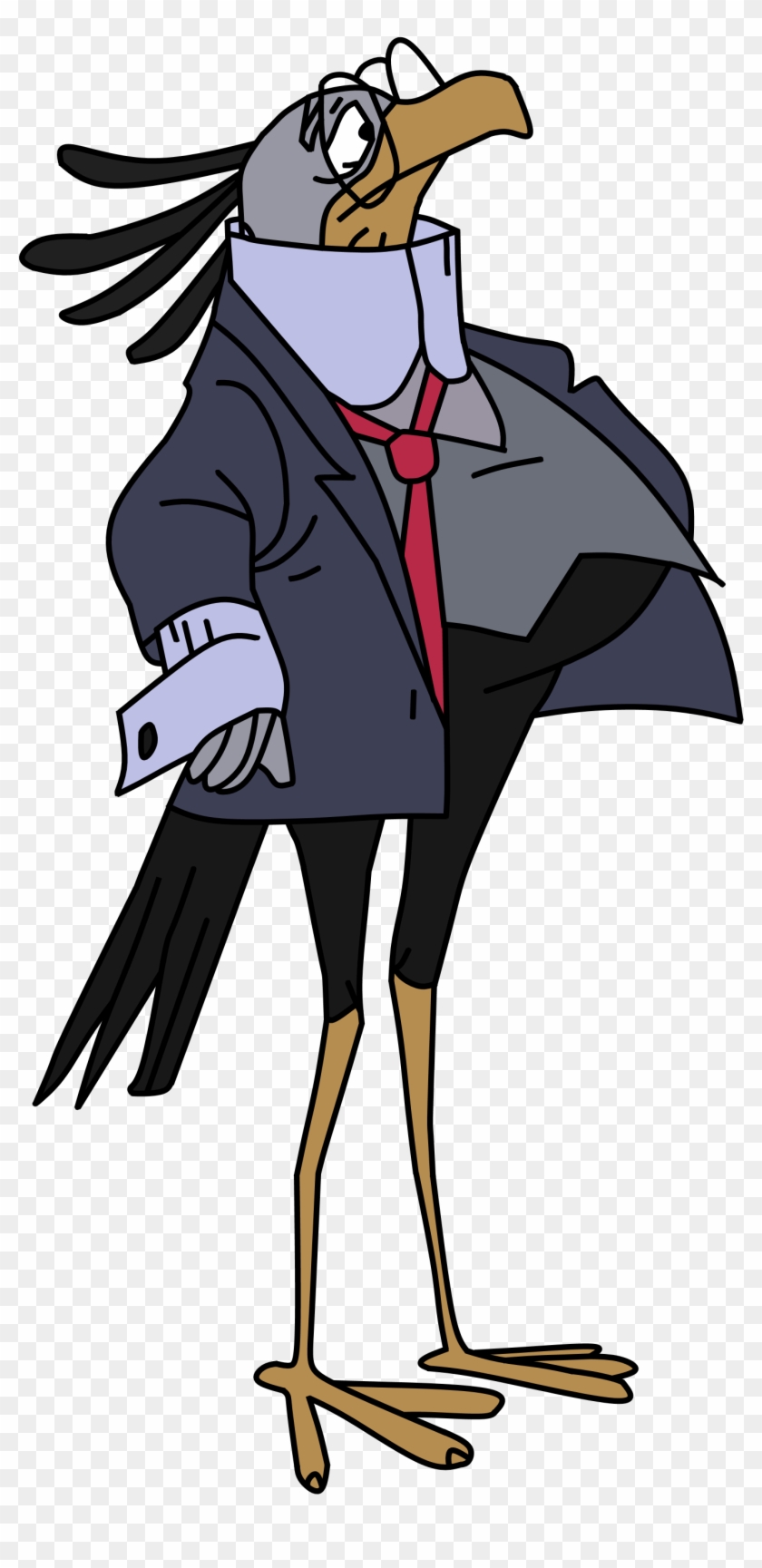 The Secretary Bird - Bedknobs And Broomsticks Bird Clipart