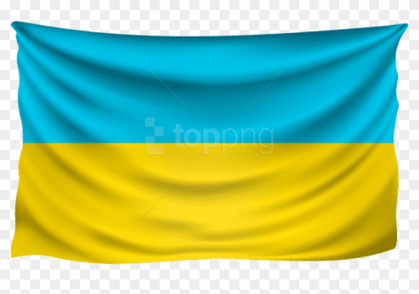 Download Ukraine Wrinkled Flag Clipart Png Photo - Flag Transparent Png #4881224