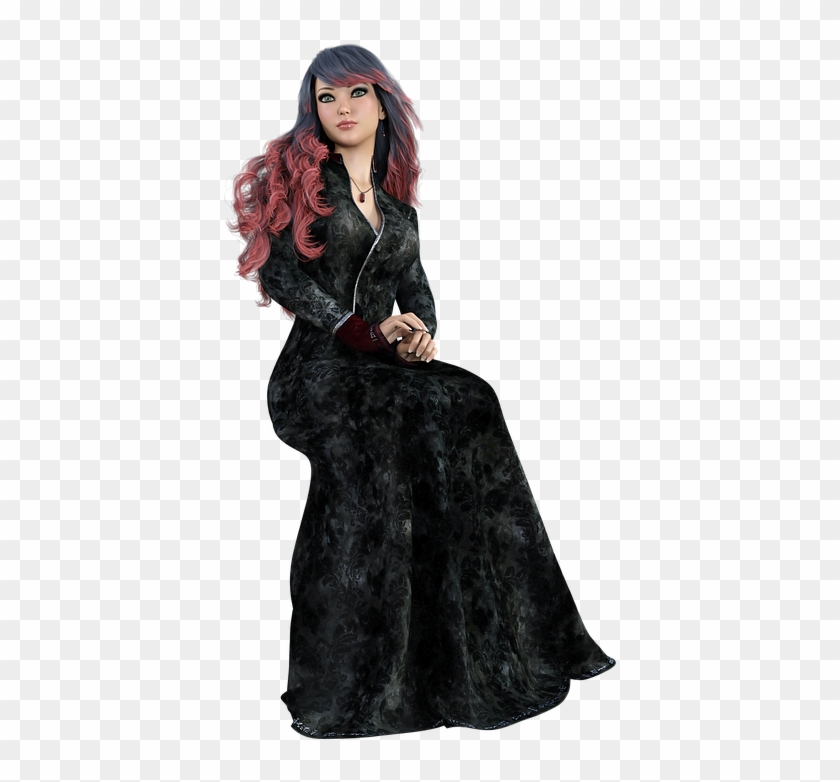 Female Women Fantasy Magic Beautiful Young Model - Fur Clothing Clipart #4881770