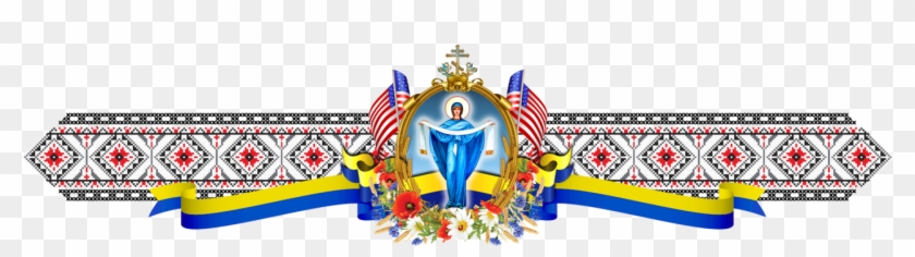 With The Church Bells Ringing, The Faithful And Visitors - Illustration Clipart