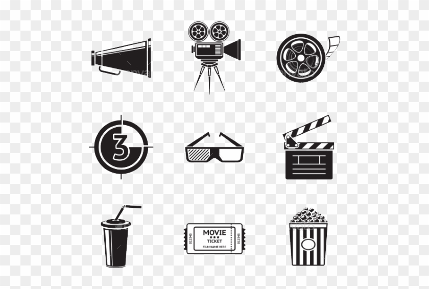 Download - Film Icons Clipart #4882019