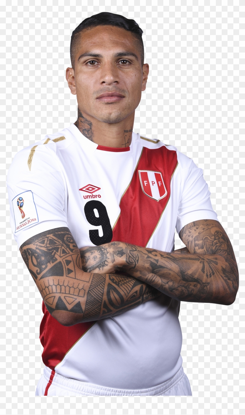 Paolo Guerrero Render - Paolo Guerrero Neck Tattoo Clipart
