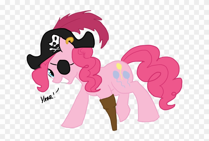 Bux, Earring, Eyepatch, Peg Leg, Pinkie Pie, Pirate, - Cartoon Clipart