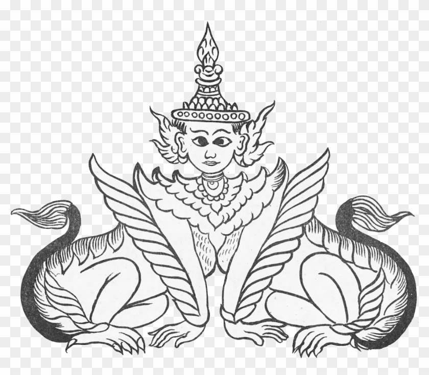Manokthiha - Southeast Asian Arts Drawing Clipart #4883409