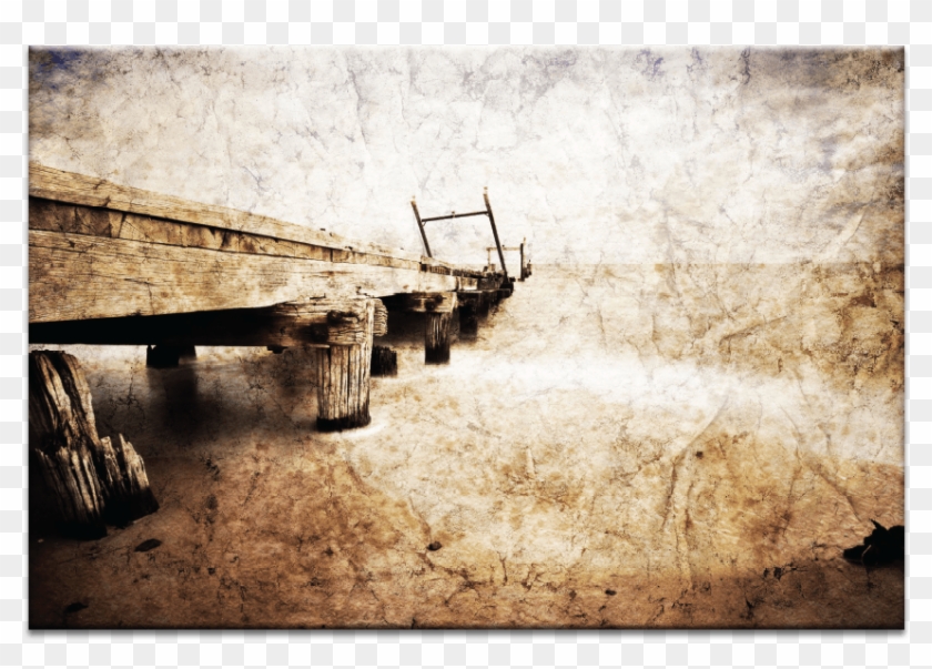 Grantville Pier - Monochrome Clipart