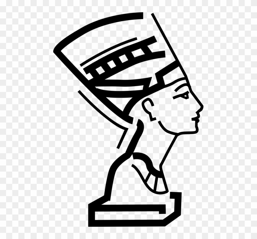 Clip Free Ancient Egypt Wife Of Akhenaten Image Illustration - Nefertiti Png Transparent Png