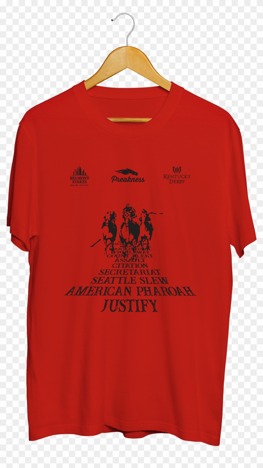 Triplecrown Red T-shirts - Active Shirt Clipart #4884333