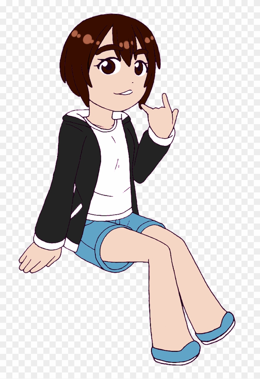 My Avatar In My Newest Art Style - Sitting Clipart #4884356