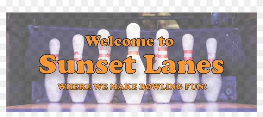 Sunset Banner1-01 - Ten-pin Bowling Clipart