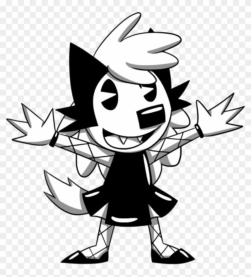 Rubberhose Kiki - Cartoon Clipart #4884729