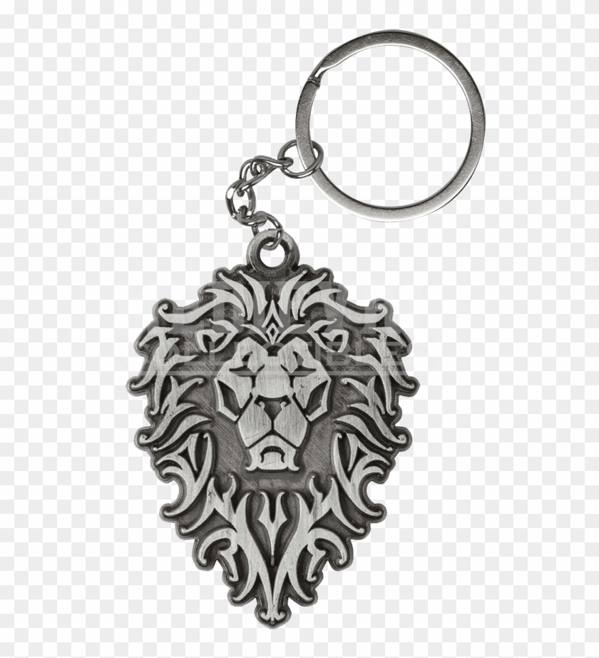 Warcraft Movie Alliance Logo Metal Keychain - Warcraft Alliance Keychain Clipart #4884814
