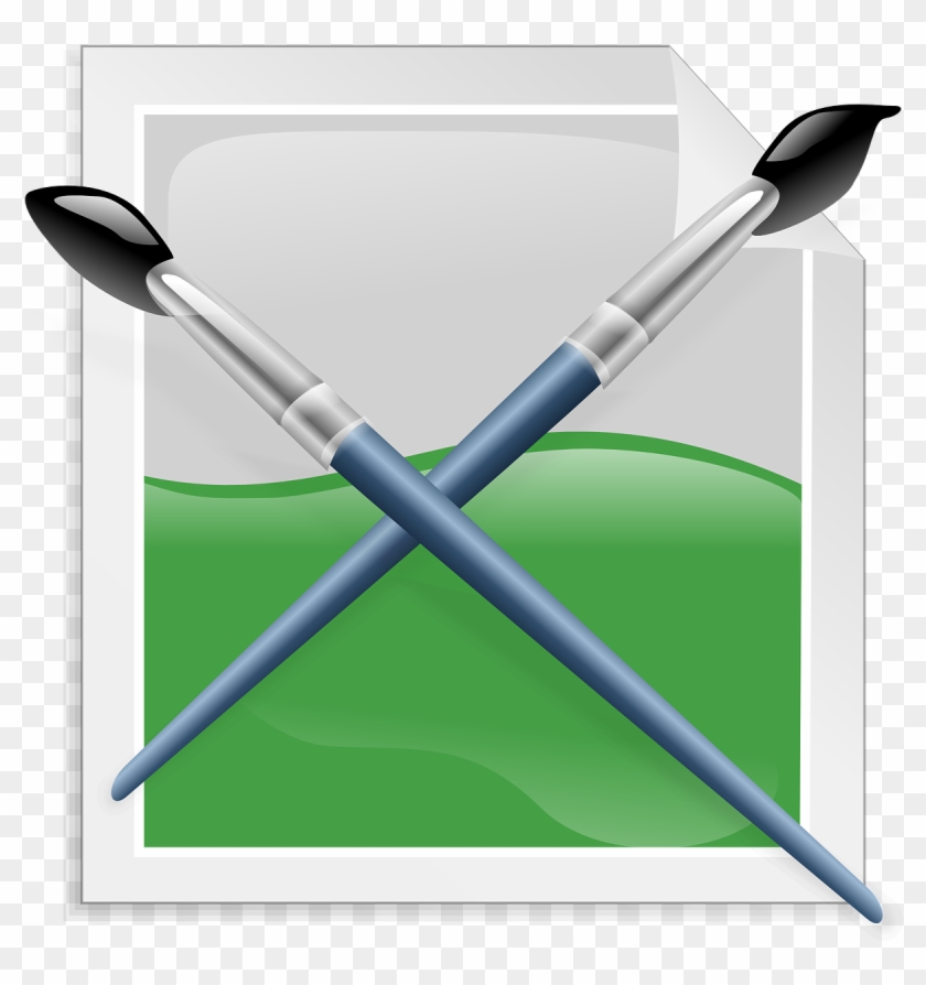 Paint Brush Software - Landscape Clipart - Png Download
