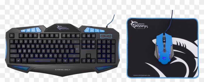 White Shark Keyboard Mouse Mouse Pad Gc 3101 Cherokee - Keyboard Clipart