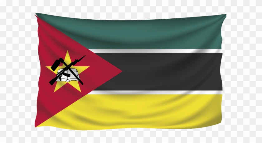 Wavy Mozambique Flag - Mozambique Flag Clipart