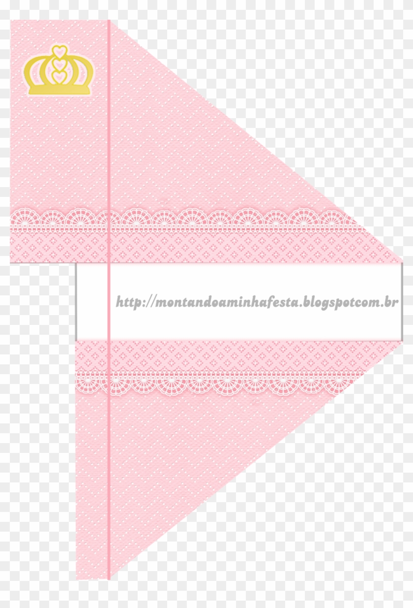 Free Printable Pink Lace With Crwon Kit - Art Paper Clipart #4885275