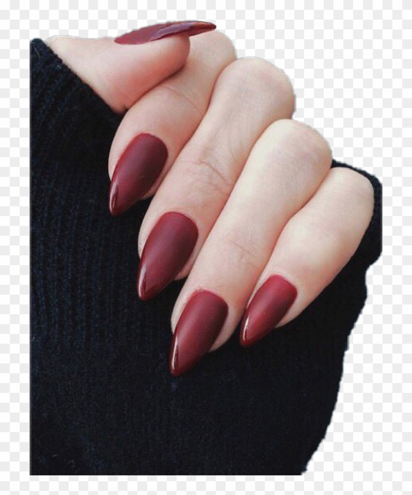 #nails #red #aesthetic - Red Nail Aesthetic Clipart #4885302