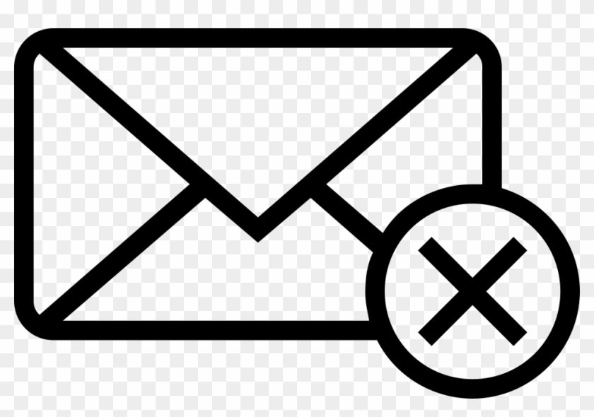 Mail Cancel Interface Symbol Of Outlined Closed Envelope - Spyware Software Developer Hack Clipart