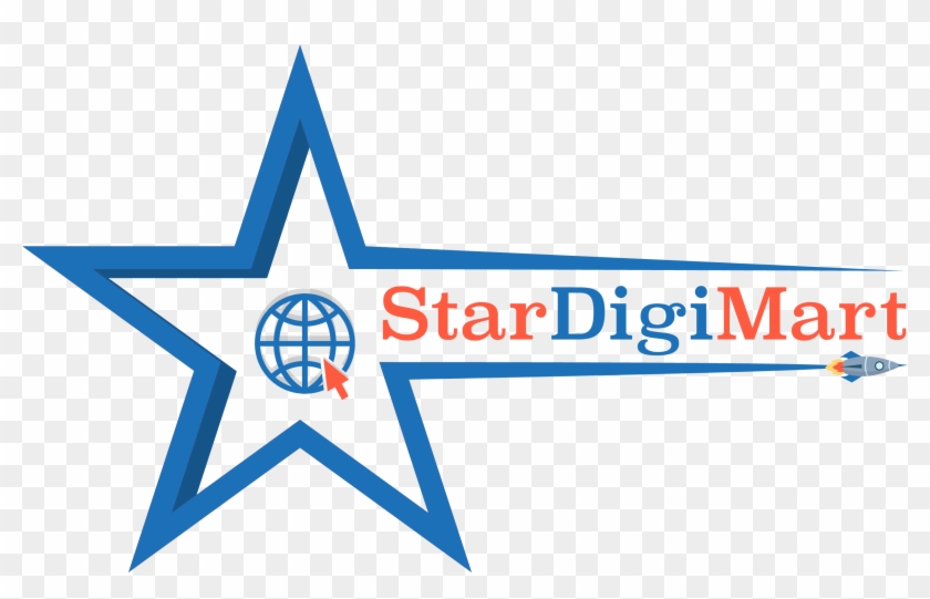 Digital Marketing Agency - Star Vector Black And White Clipart #4885772