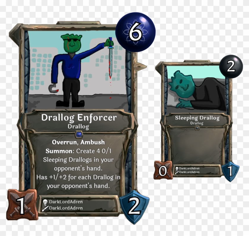 [card] Drallog Enforcer - Biceps Curl Clipart