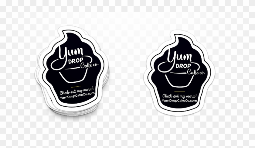 Yumdrop Sticker Mockup - Label Clipart