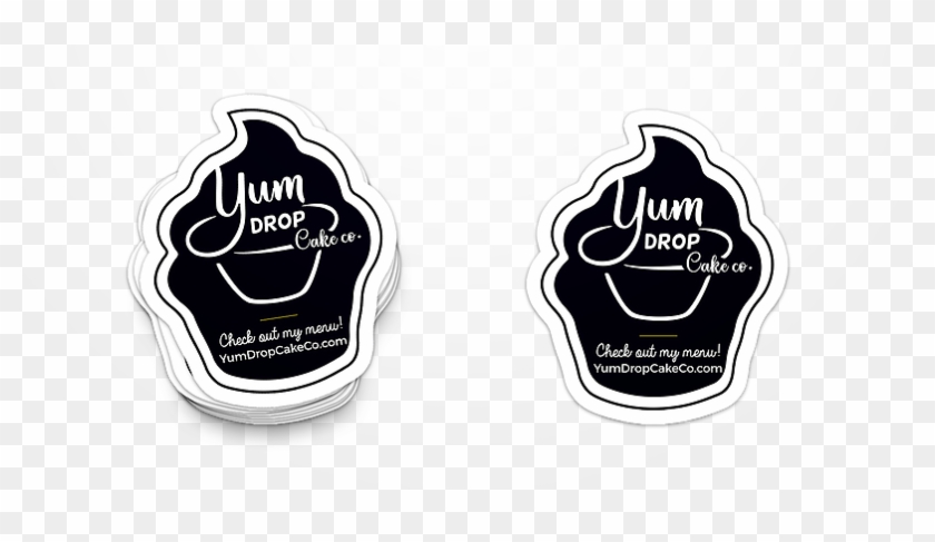 Yumdrop Sticker Mockup - Label Clipart #4886788