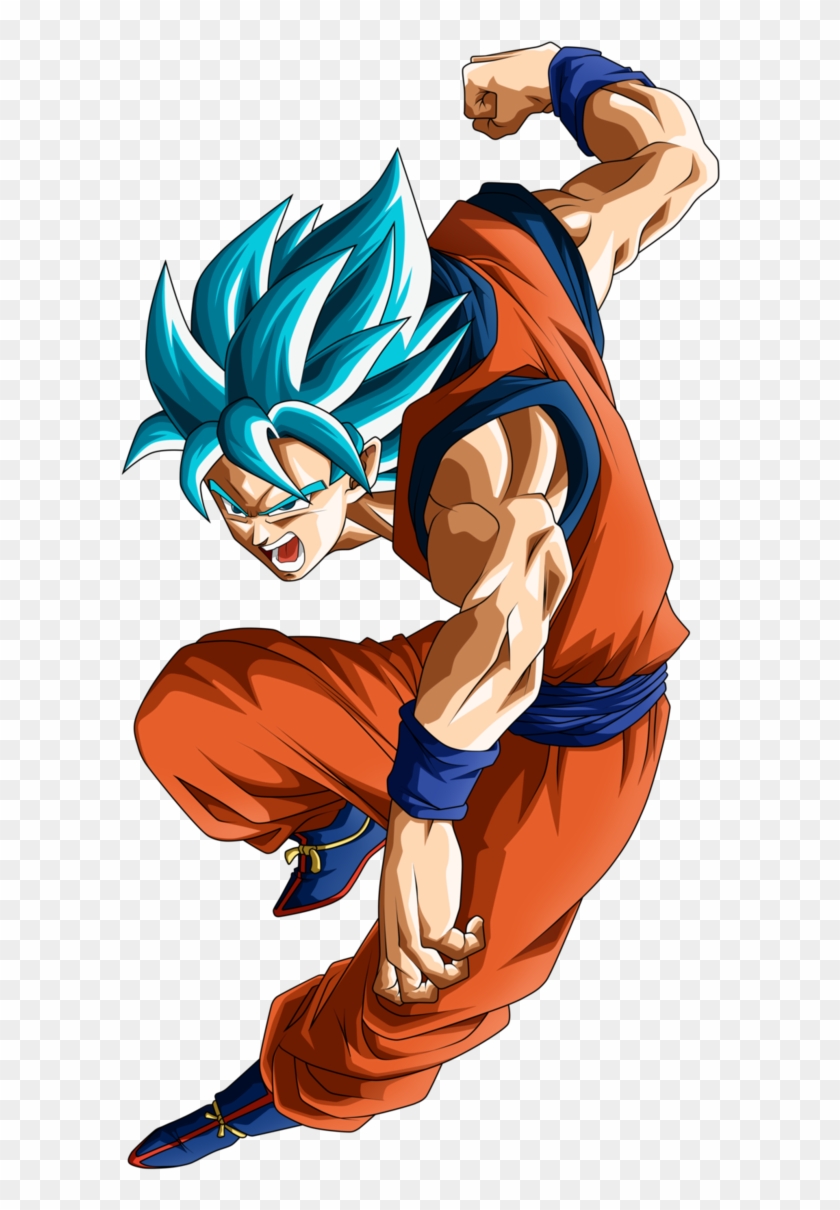 Goku Clipart Ssblue - Goku Super Saiyajin Blue - Png Download #4886852