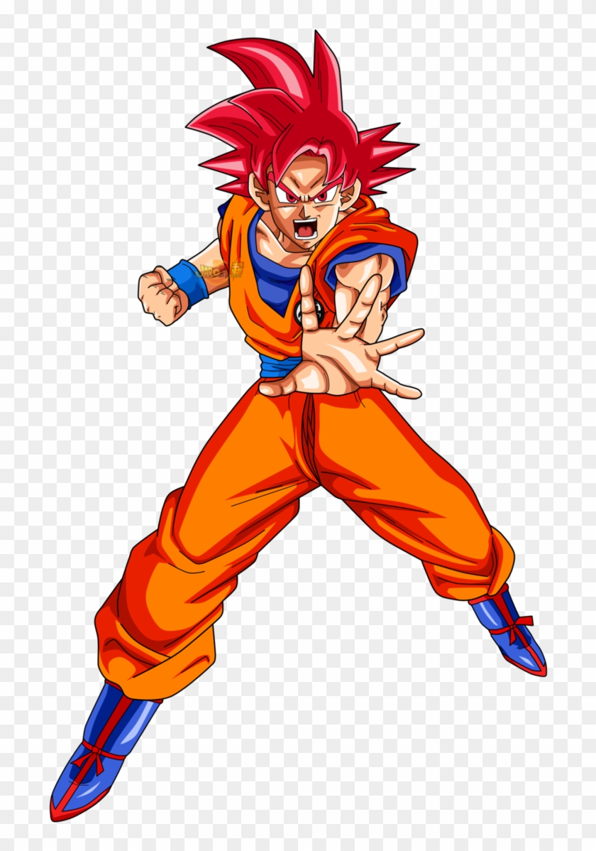 Goku Ssj God Png - Goku Ssj God Dbs Png Clipart