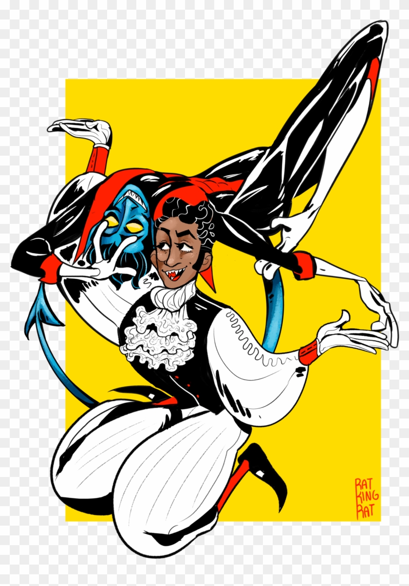 Viago And Nightcrawler Hanging Out - Illustration Clipart