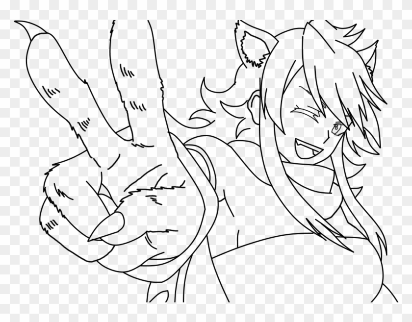 Akame Ga Kill Leone Lineart By Haru - Line Art Clipart