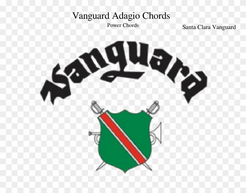 Vanguard Adagio Chords Sheet Music Composed By Santa - Santa Clara Vanguard Cadets Logo Clipart #4889703