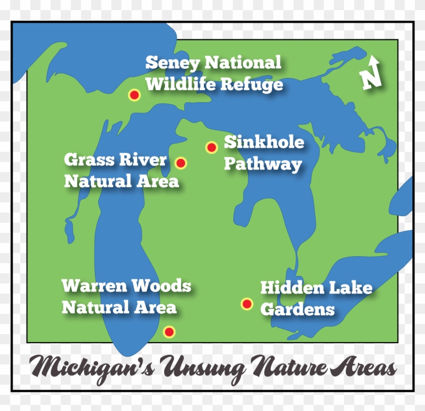 Seney National Wildlife Refuge, Grass River Natural - Seney National Wildlife Refuge Map Clipart #4889833